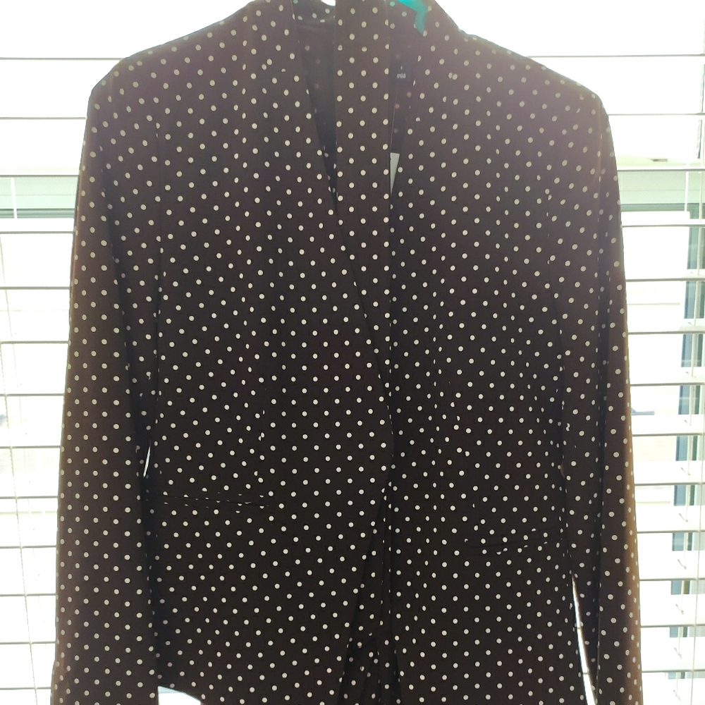 Polka dot in brown Brand New Jacket and Wide Pants